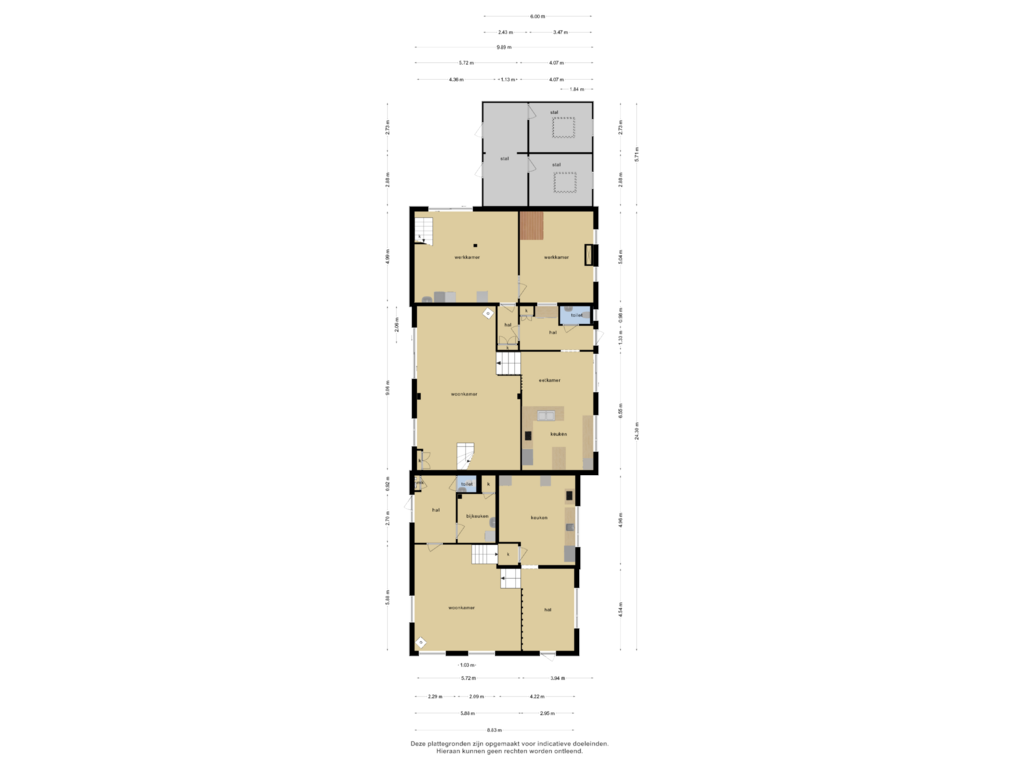 Bekijk plattegrond van Begane grond van Oosthoek 21