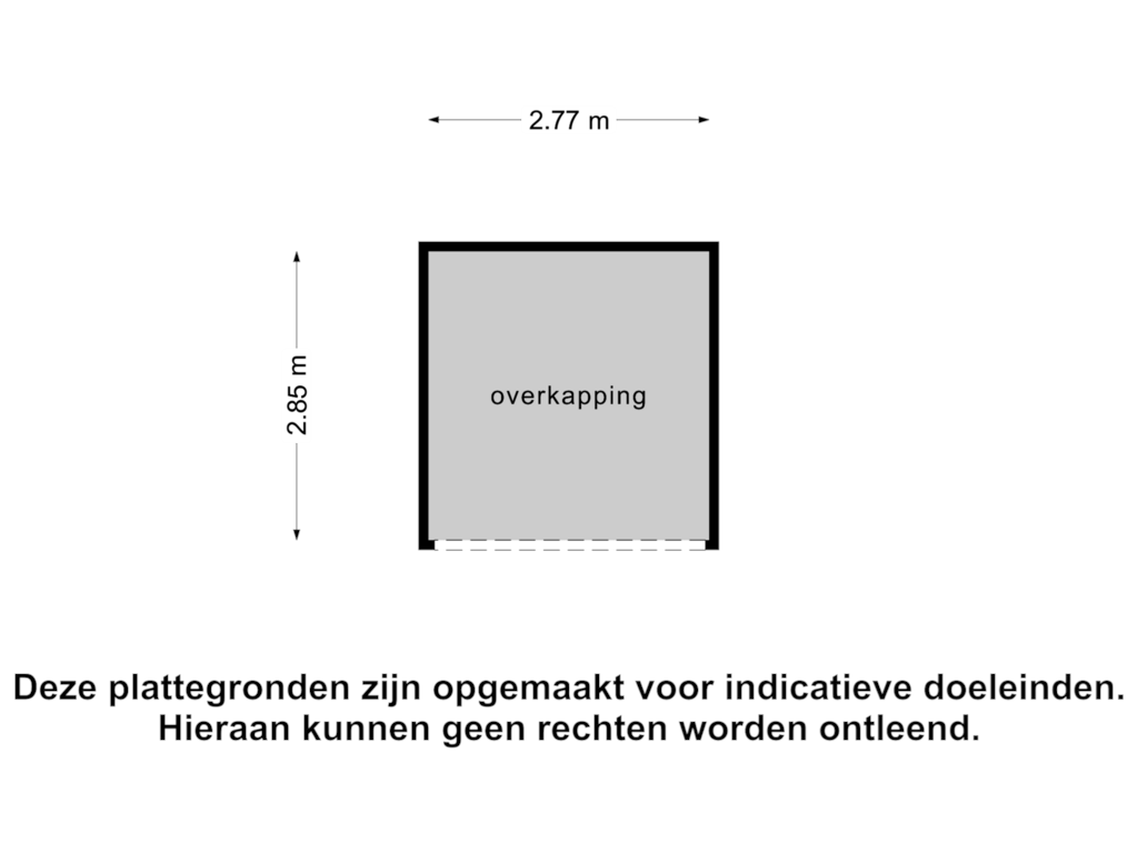 Bekijk plattegrond van Overkapping van Oosthoek 21