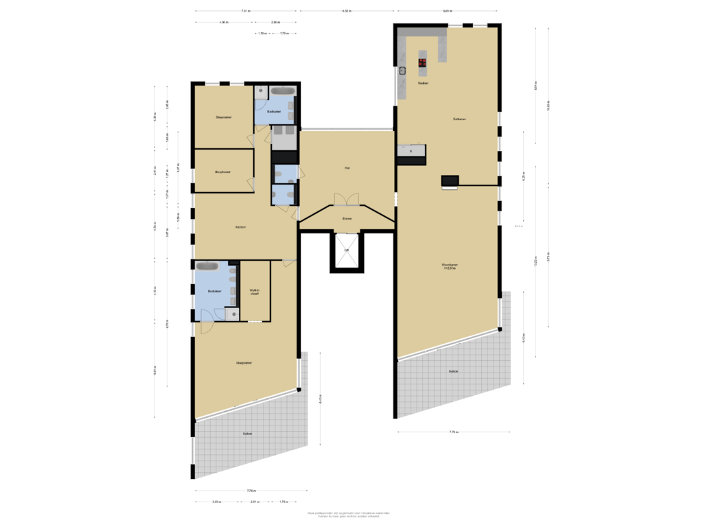 Bekijk plattegrond van Verdieping 8 van Wilgenwede 71