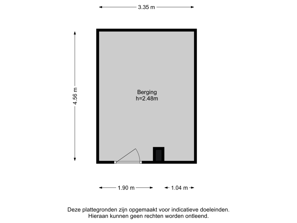 Bekijk plattegrond van Berging (klein) van Wilgenwede 71