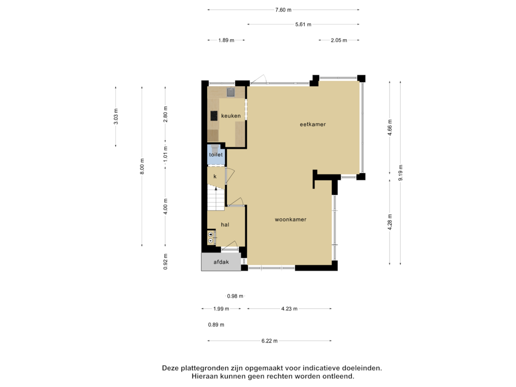 View floorplan of Begane grond of Heezerweg 247