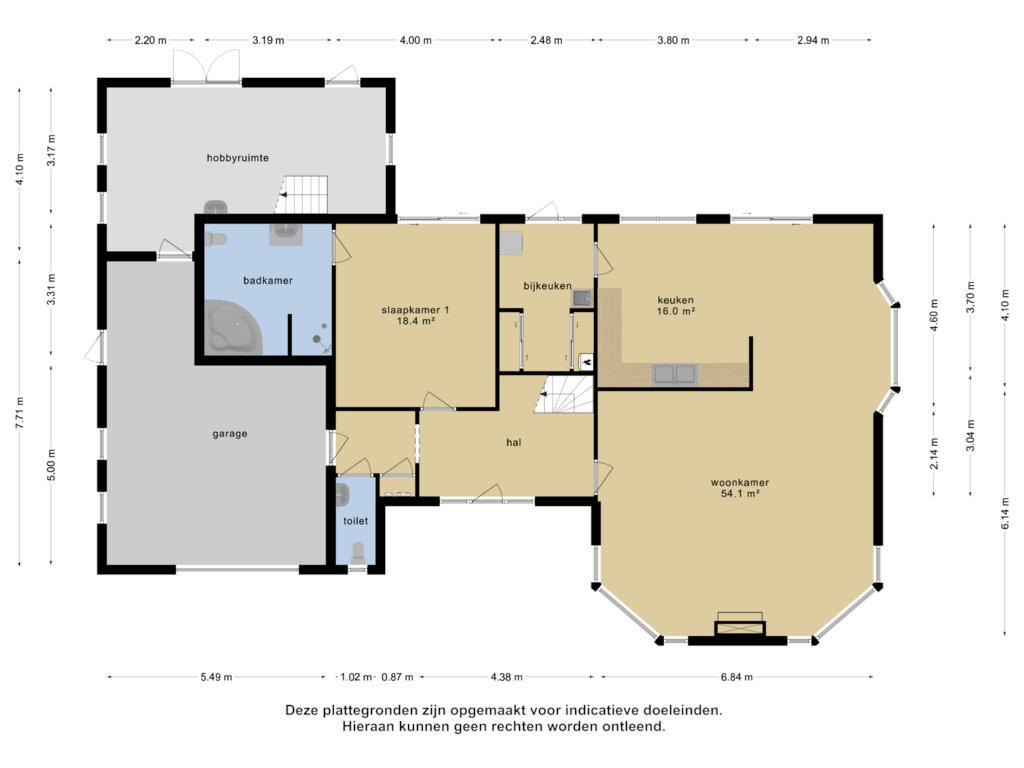 View floorplan of Begane grond of Oosterbrink 9-C