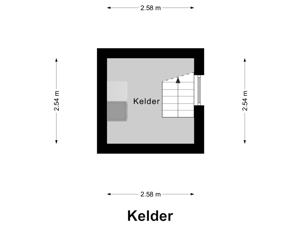 Bekijk plattegrond van Kelder van Heerlenerweg 11