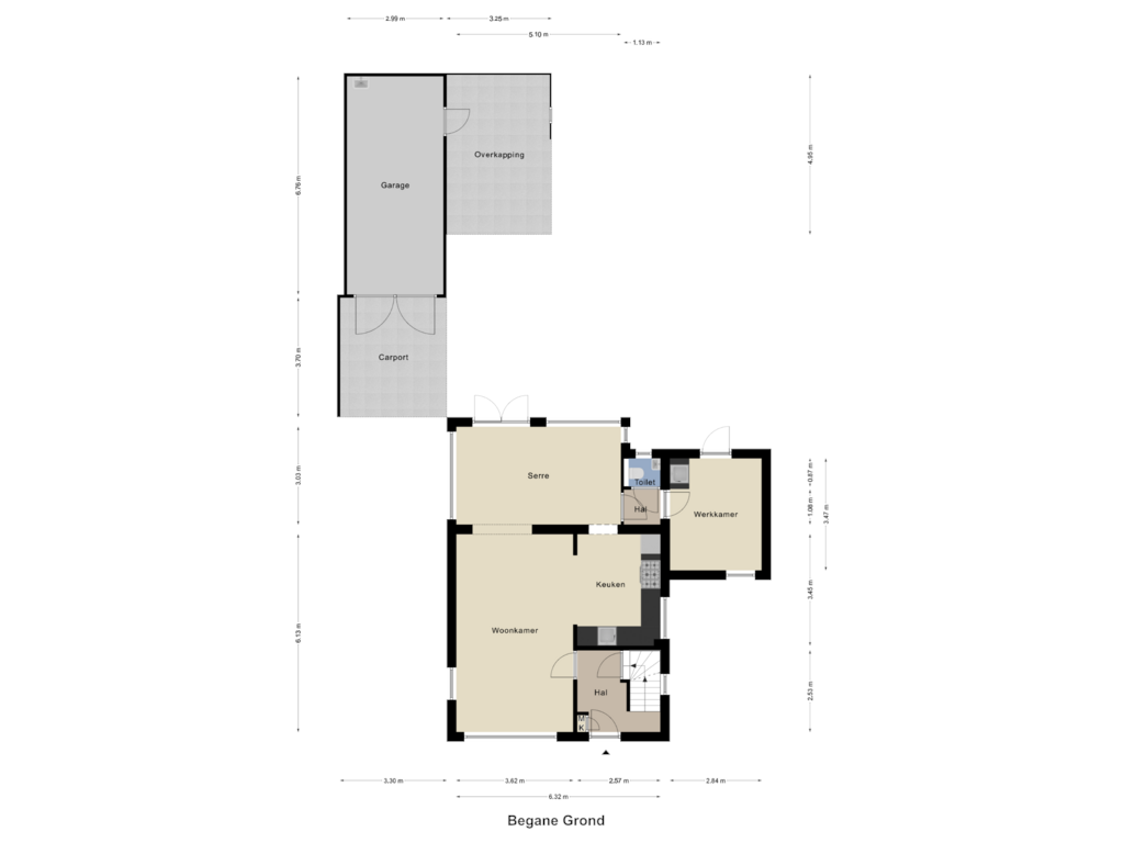 Bekijk plattegrond van Begane Grond van Heerlenerweg 11