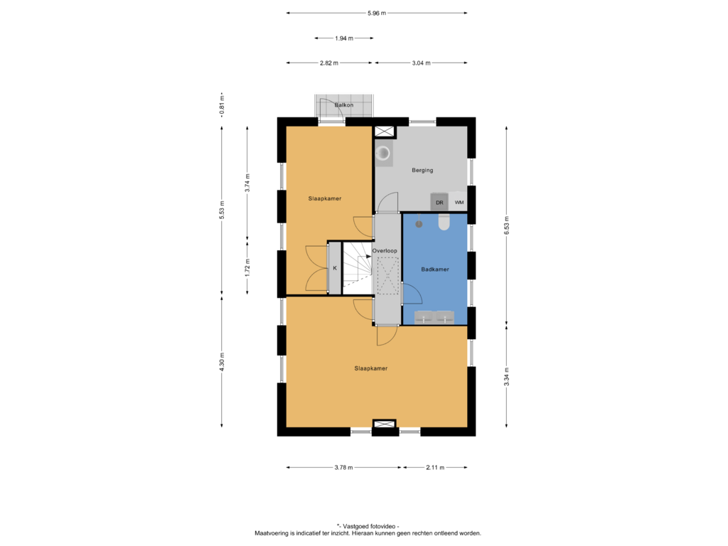 Bekijk plattegrond van 1e verdieping van Nieuwe Tielseweg 114