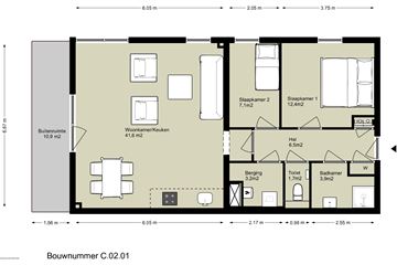 3-kamer appartement thumbnail