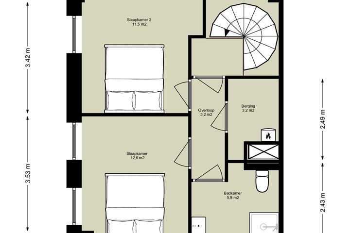 Bekijk foto 2 van Maisonnette tweelaags (Bouwnr. C.04.08)