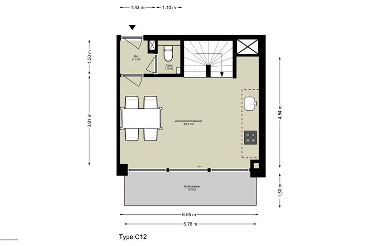 Bekijk foto 1 van Maisonnette drielaags (Bouwnr. C.02.03)