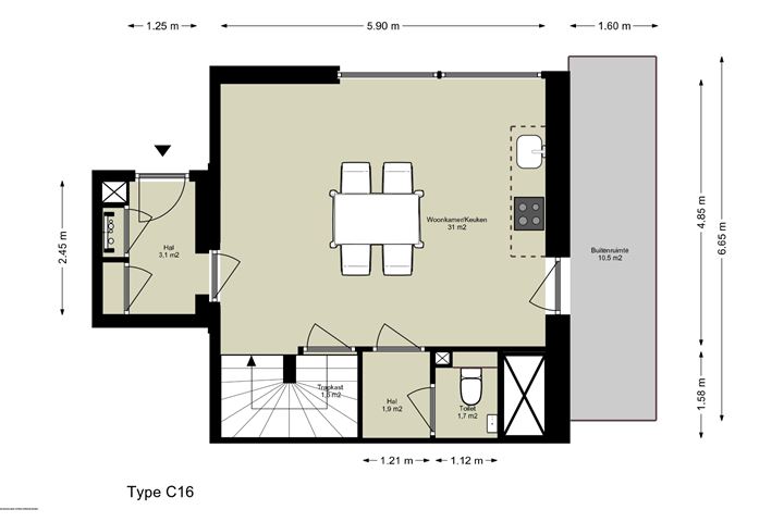 Bekijk foto 1 van Maisonnette tweelaags (Bouwnr. C.04.04)