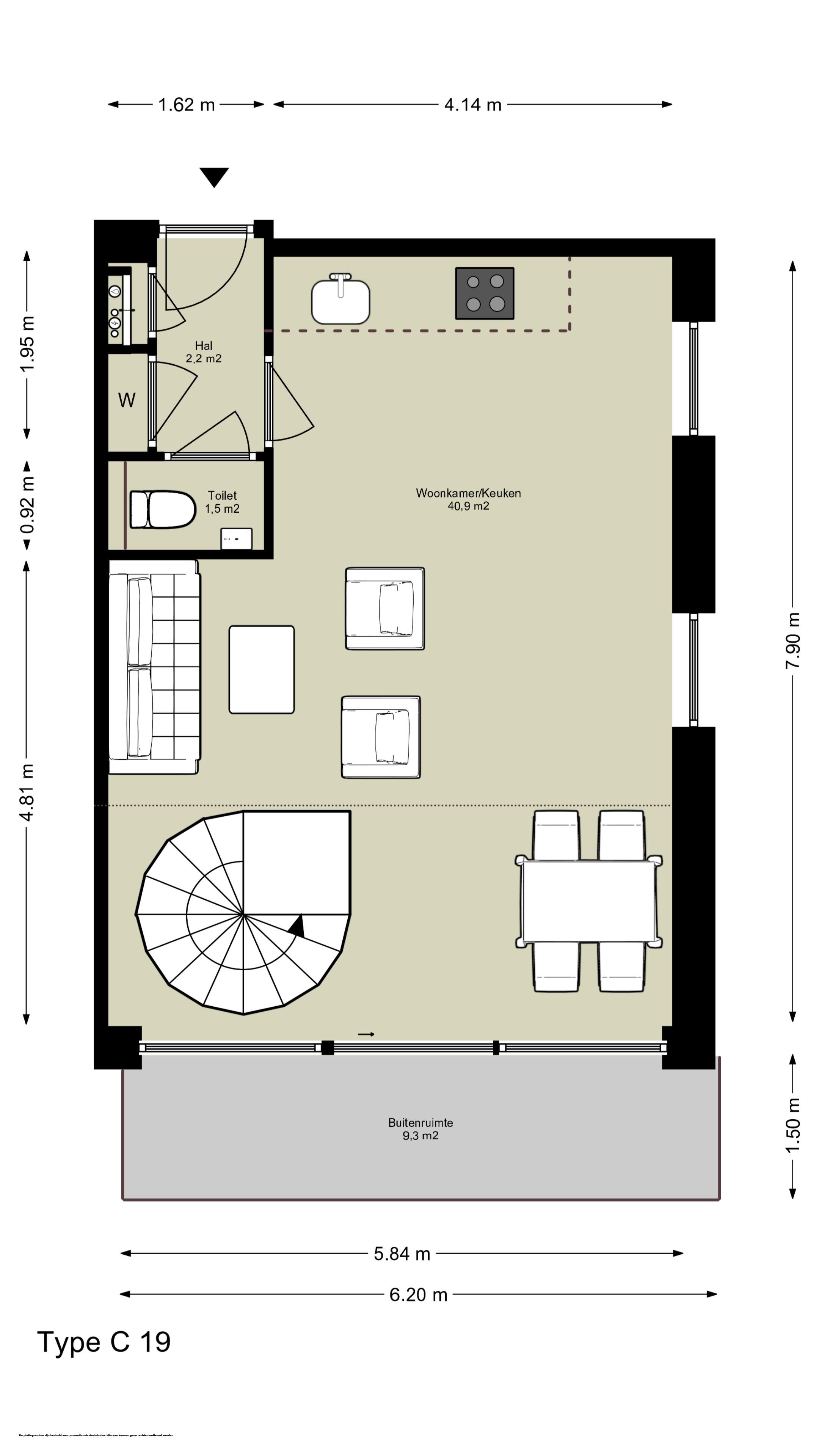 Maisonnette tweelaags (Bouwnr. C.04.07), Amsterdam, 1043BZ, Noord-Holland, Nederland