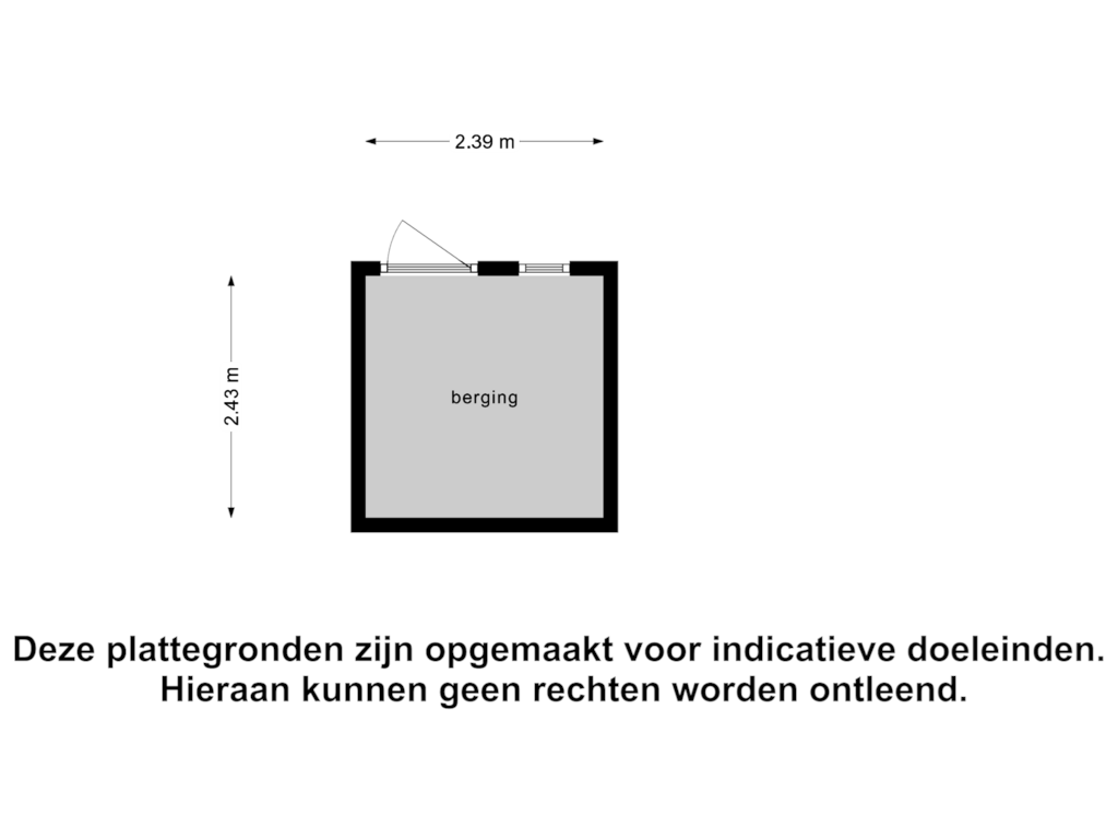 View floorplan of Berging of Schoneveld 1-G167