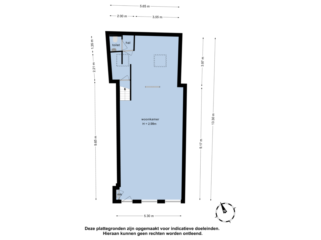 Bekijk plattegrond van begane grond van Middendam 4