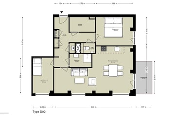 3-kamer appartement op de begane grond thumbnail