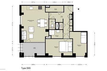 3-kamer appartement thumbnail