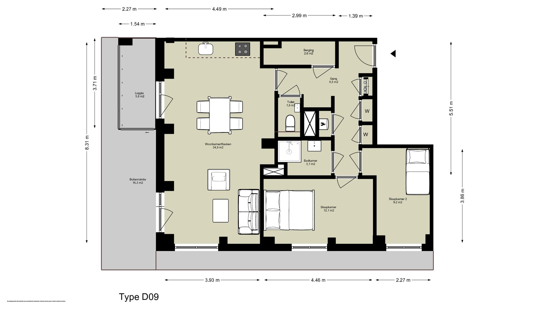 3-kamer appartement (Bouwnr. D.04.03), Amsterdam, 1043BZ, Noord-Holland, Nederland