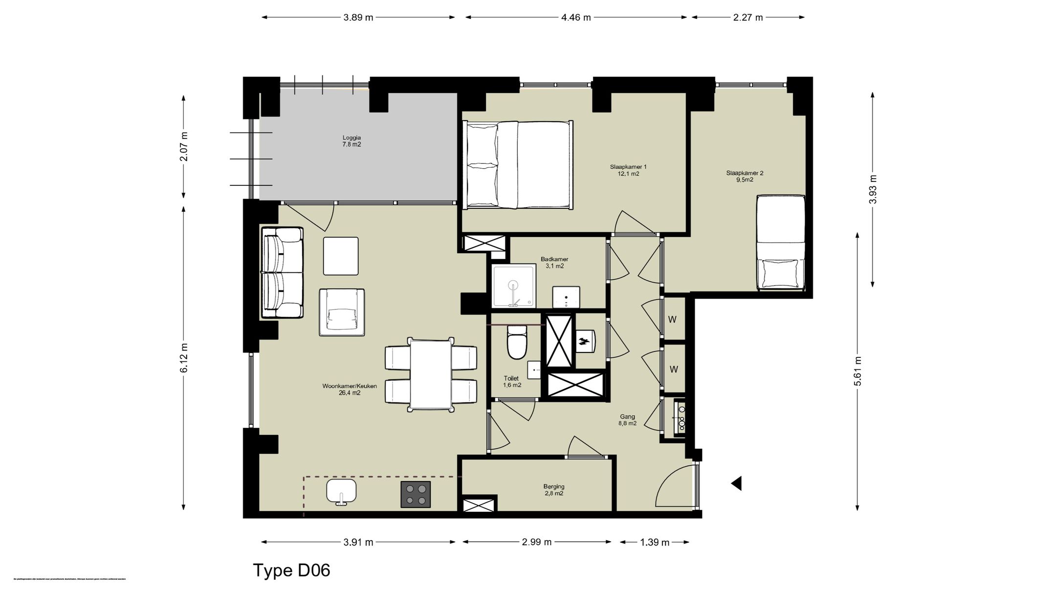 3-kamer appartement (Bouwnr. D.01.04), Amsterdam, 1043BZ, Noord-Holland, Nederland