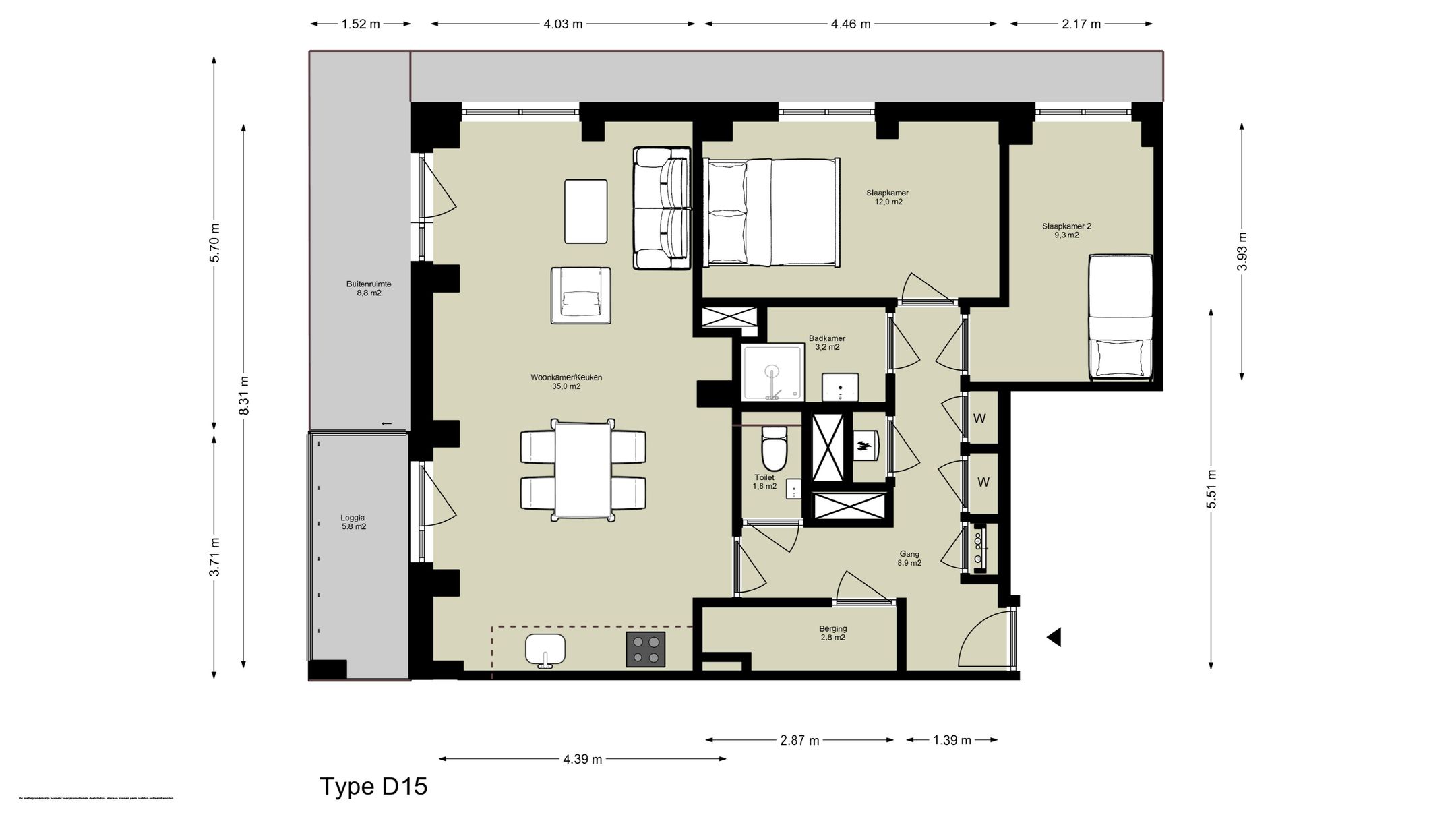 3-kamer appartement (Bouwnr. D.05.04), Amsterdam, 1043BZ, Noord-Holland, Nederland