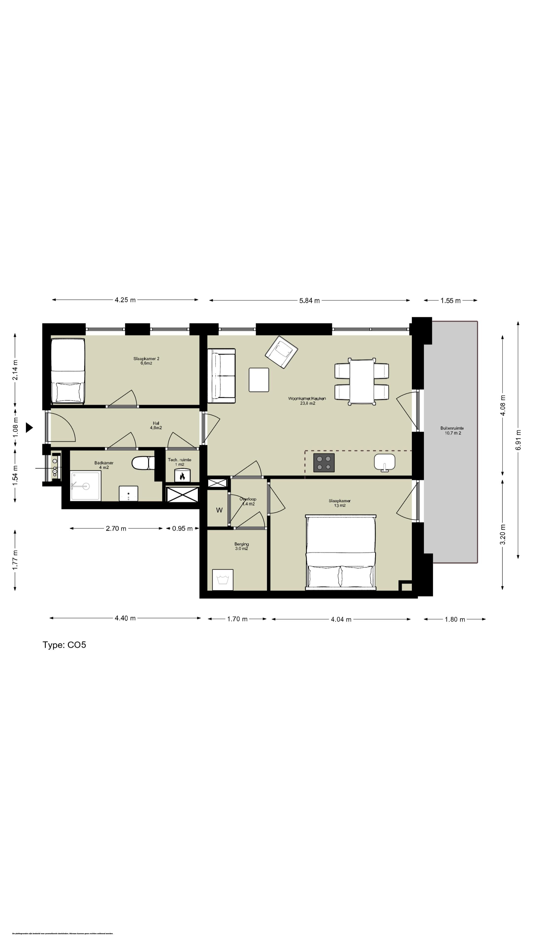 3-kamer appartement (Bouwnr. C.02.07), Amsterdam, 1043BZ, Noord-Holland, Nederland