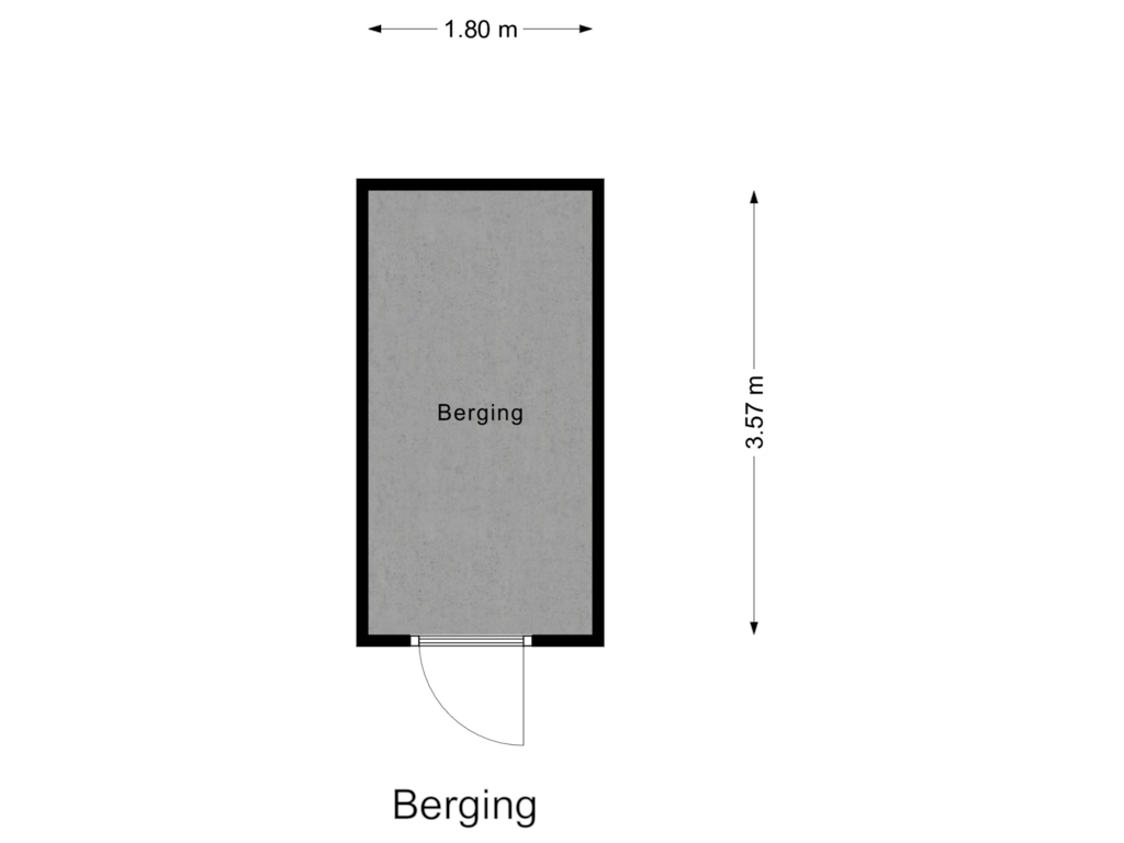 Bekijk plattegrond van Berging van Gele Lishof 1-B