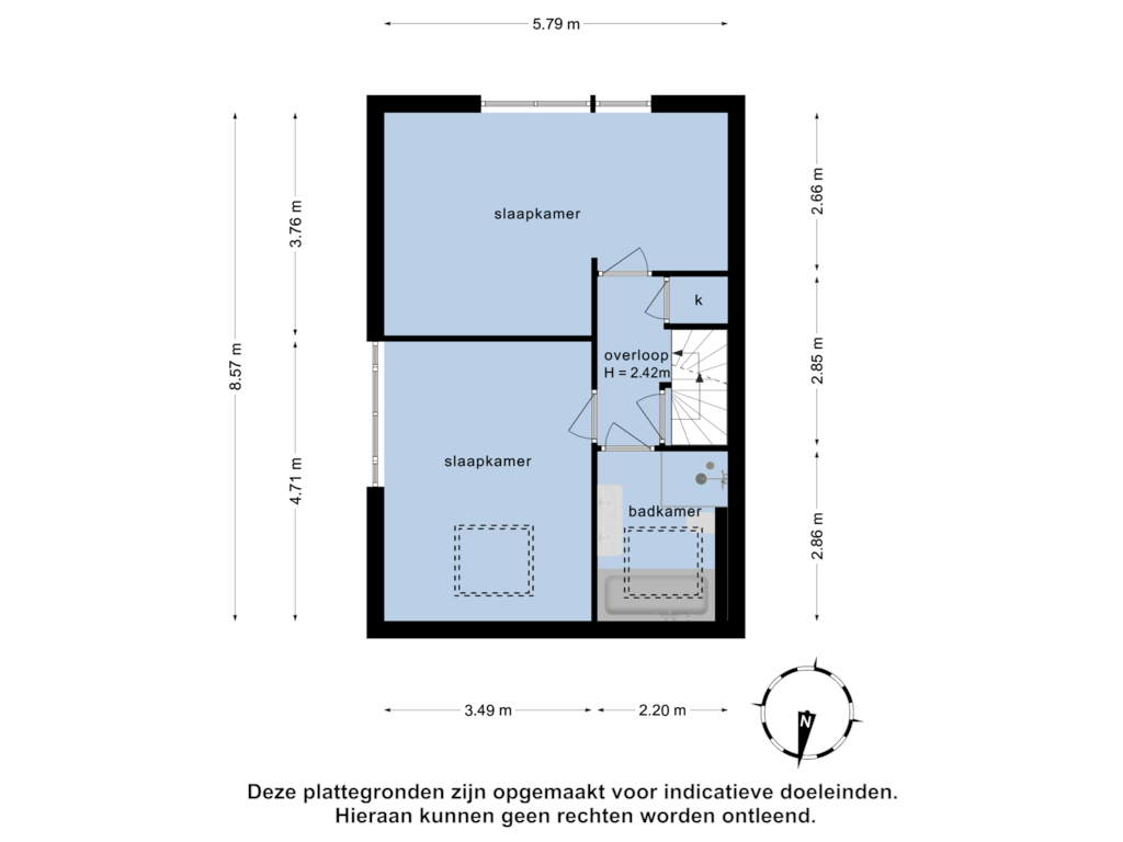 Bekijk plattegrond van 1e verdieping van Tjadenweg 21