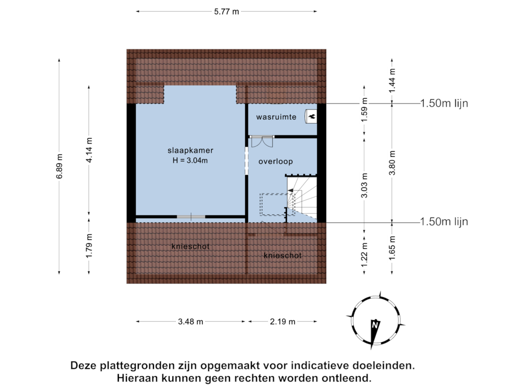 Bekijk plattegrond van 2e verdieping van Tjadenweg 21