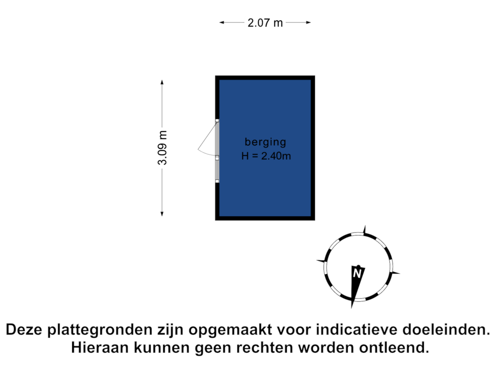 Bekijk plattegrond van berging van Tjadenweg 21