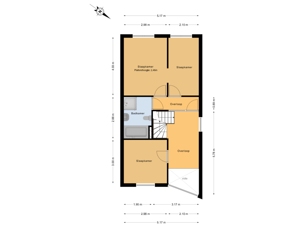 Bekijk plattegrond van 1e verdieping van Aletta Jacobskade 67