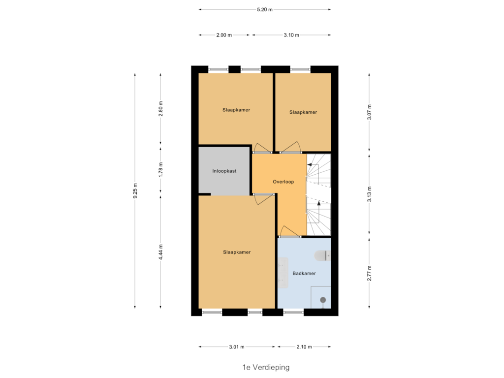 Bekijk plattegrond van 1e Verdieping van Limfalaan 14