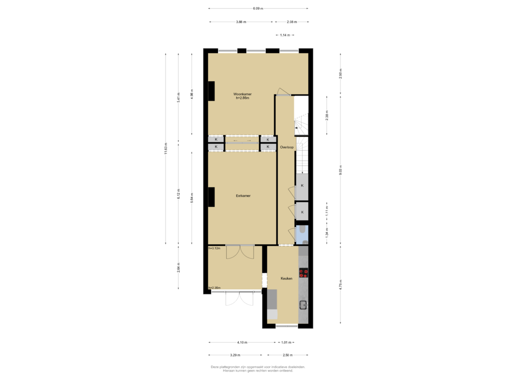 Bekijk plattegrond van Verdieping 2 van Van Blankenburgstraat 31-A