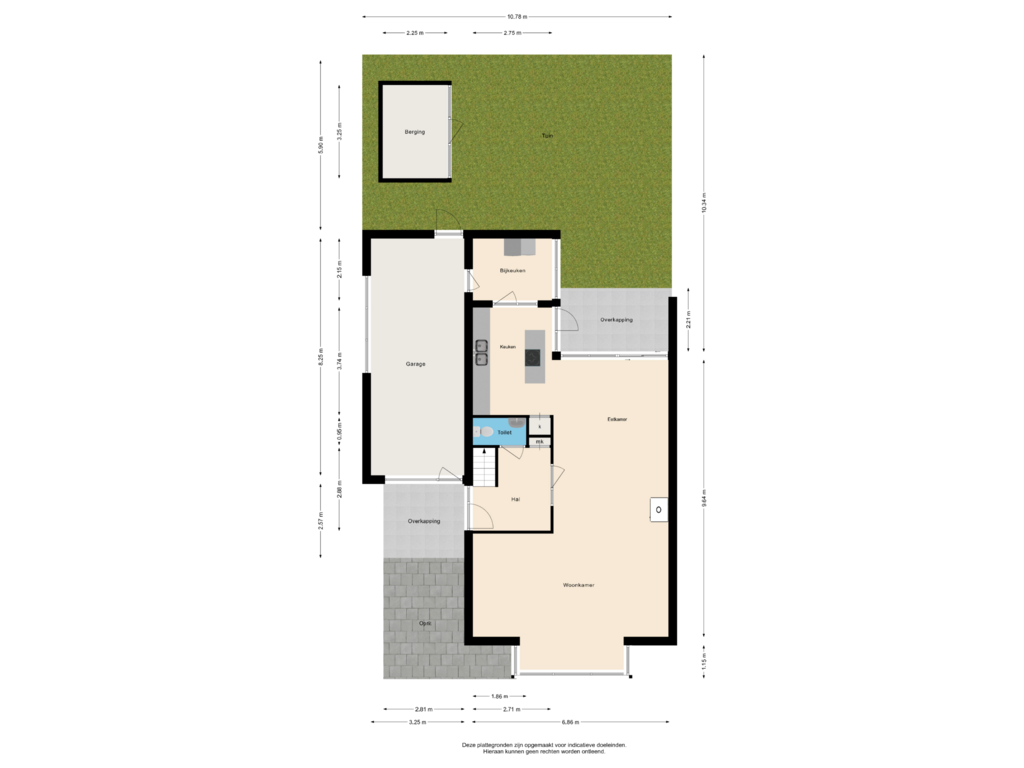 Bekijk plattegrond van Begane Grond met Tuin van Jupiterstraat 26