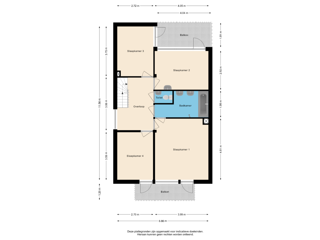 Bekijk plattegrond van 1e Verdieping van Jupiterstraat 26