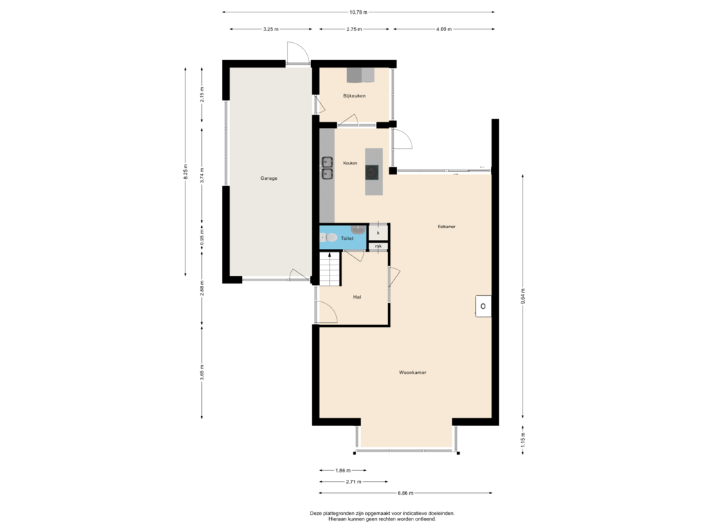 Bekijk plattegrond van Begane Grond van Jupiterstraat 26