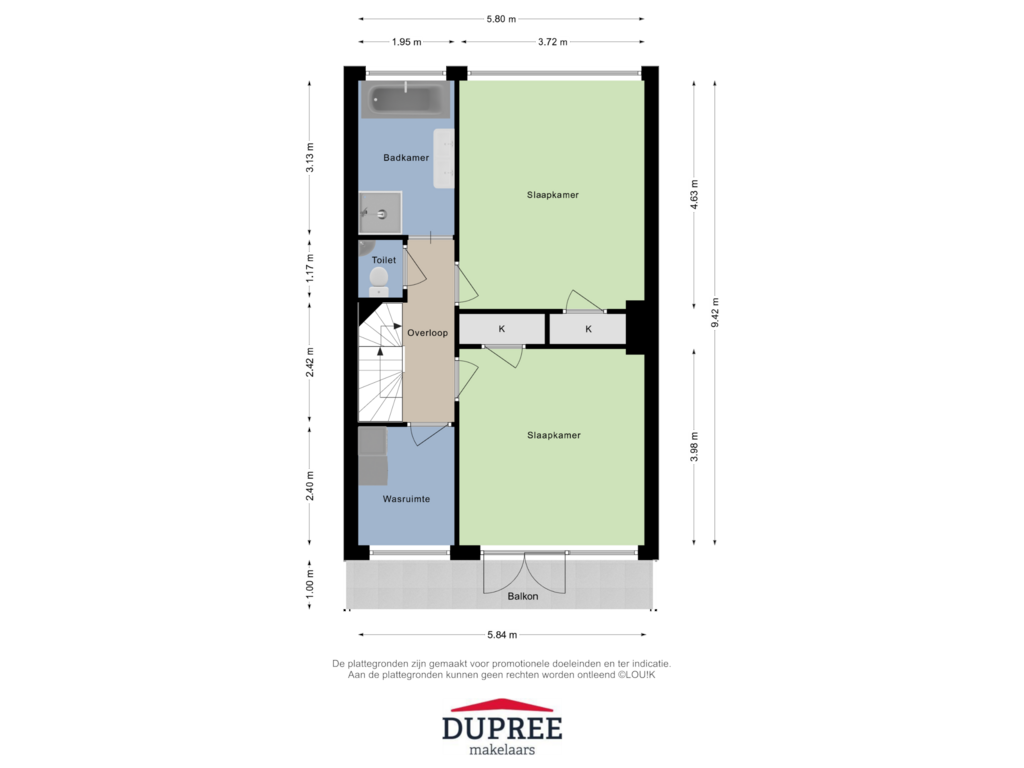 Bekijk plattegrond van 1e Verdieping van West-Sidelinge 98