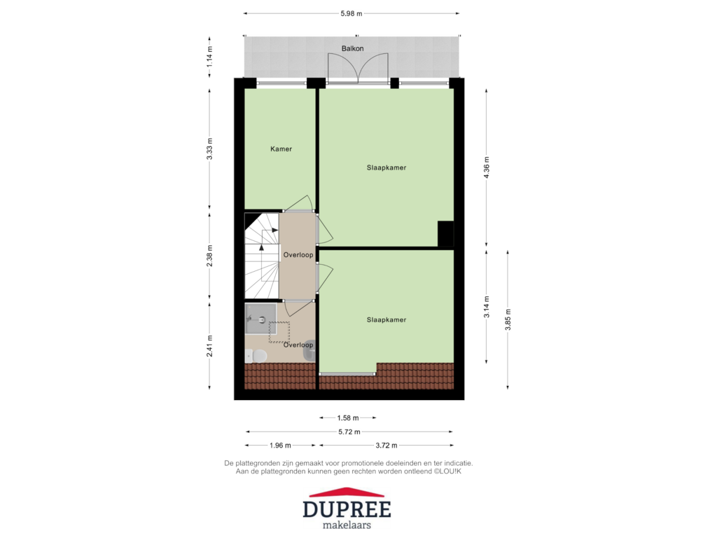 Bekijk plattegrond van 2e Verdieping van West-Sidelinge 98