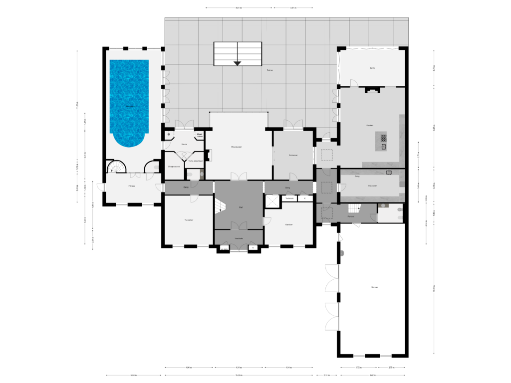 Bekijk plattegrond van Begane Grond van Bevershoekstraat 2