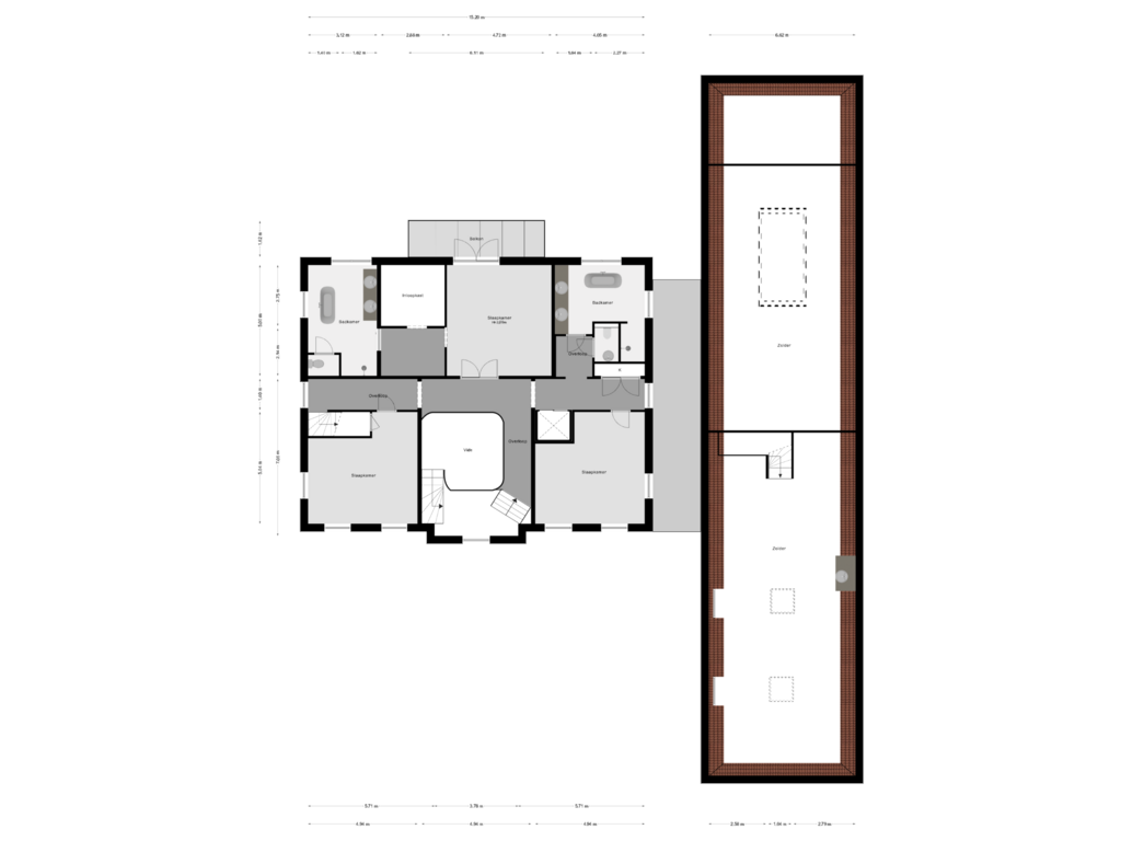 Bekijk plattegrond van 1e Verdieping van Bevershoekstraat 2