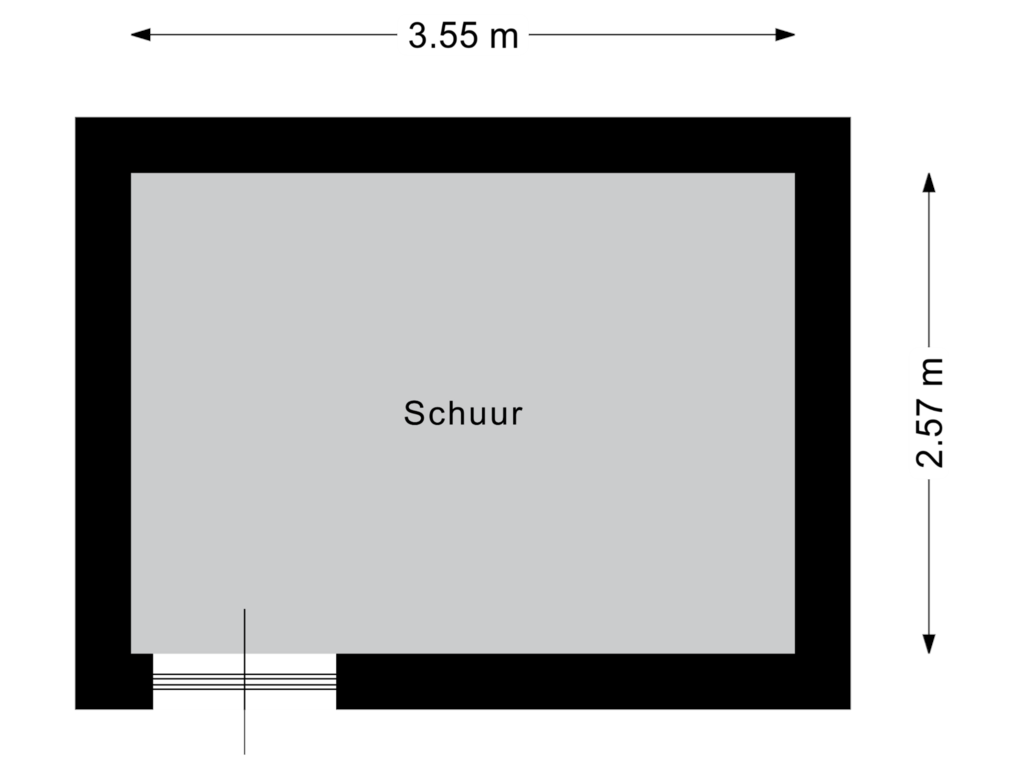 Bekijk plattegrond van Schuur van Hermannistraat 24