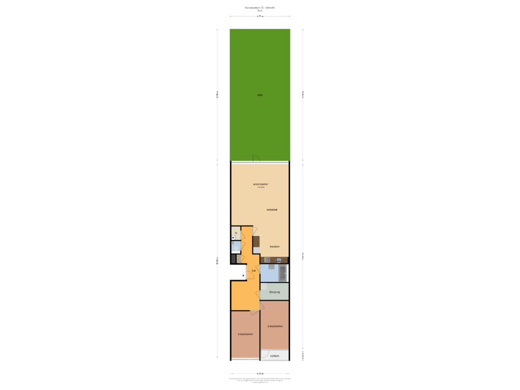 Bekijk plattegrond van Tuin van Karawanken 72