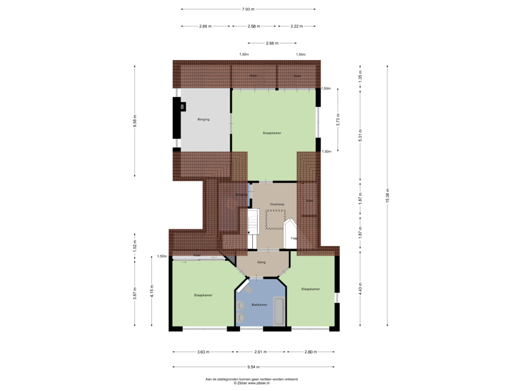 Bekijk plattegrond van Eerste verdieping van Brouwerijstraat 5