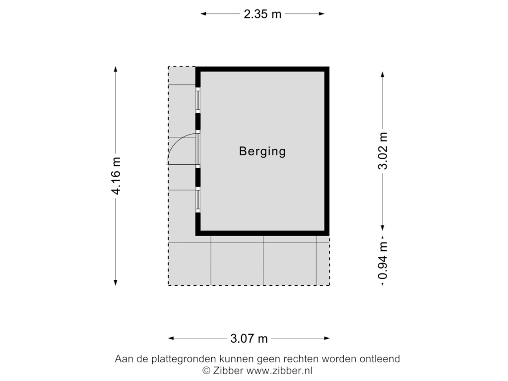 Bekijk plattegrond van Berging van Brouwerijstraat 5