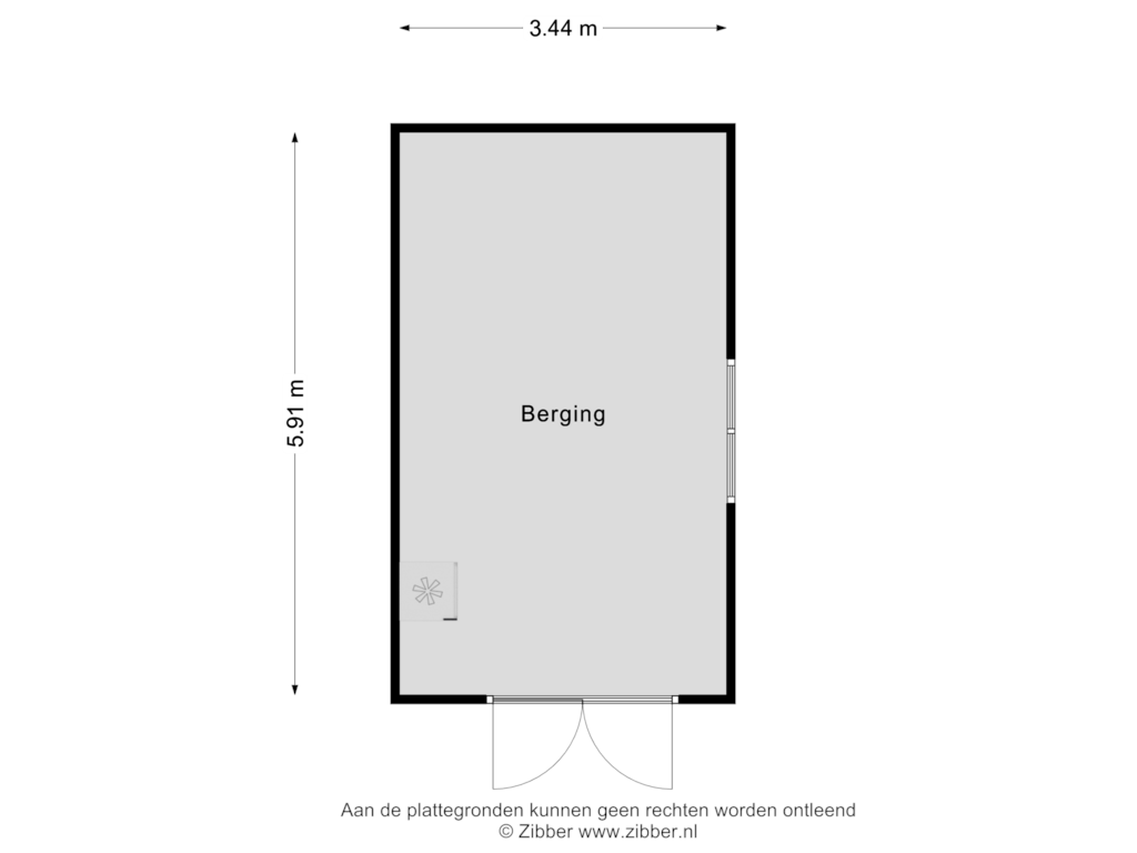 Bekijk plattegrond van Garage van Brouwerijstraat 5