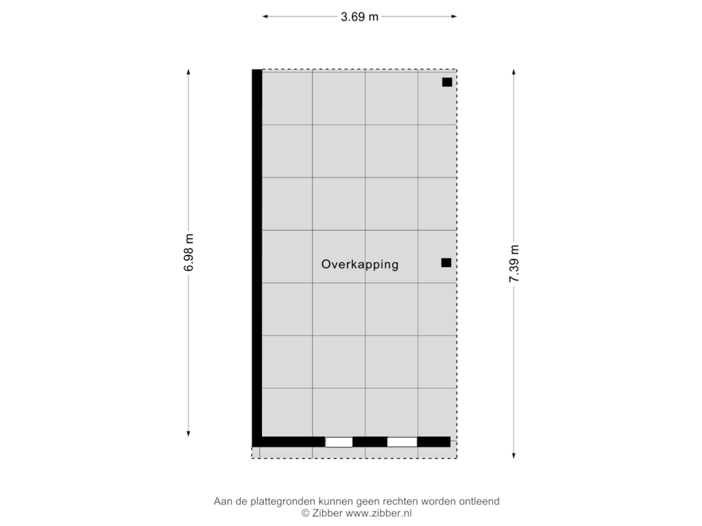 Bekijk plattegrond van Overkapping van Brouwerijstraat 5