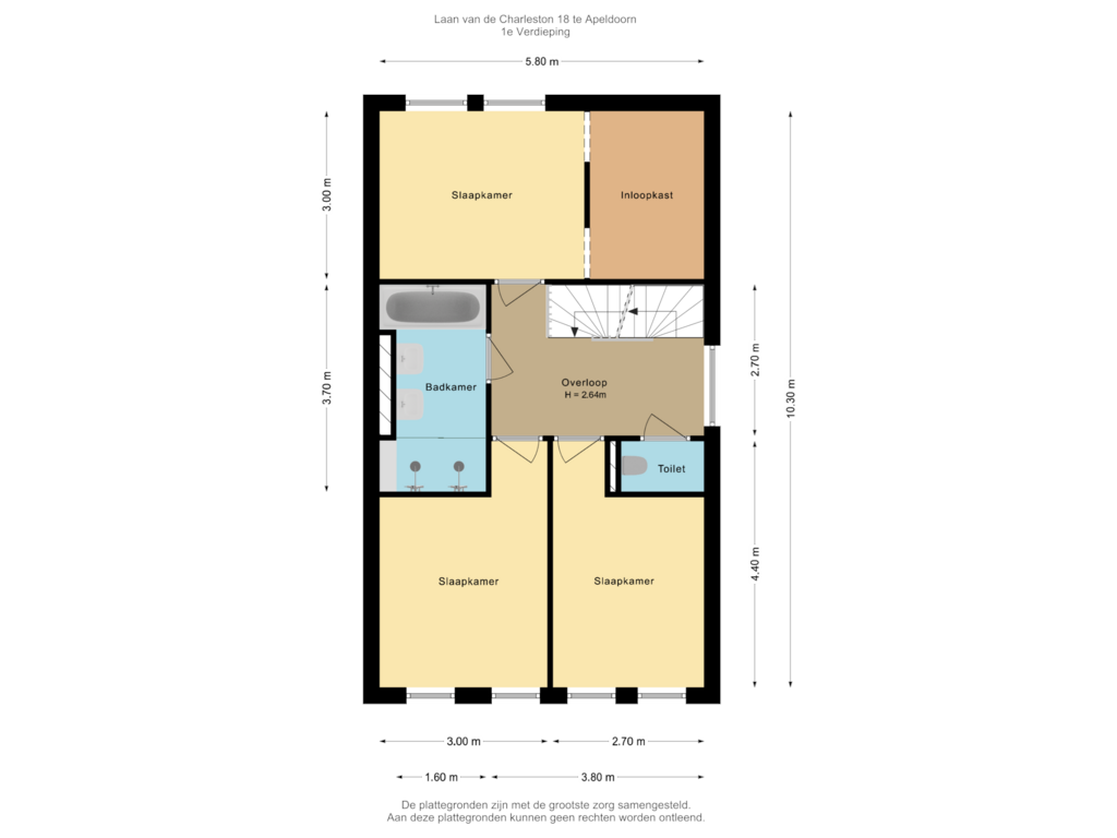 Bekijk plattegrond van 1e Verdieping van Laan van de Charleston 18