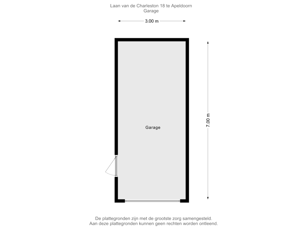 Bekijk plattegrond van Garage van Laan van de Charleston 18