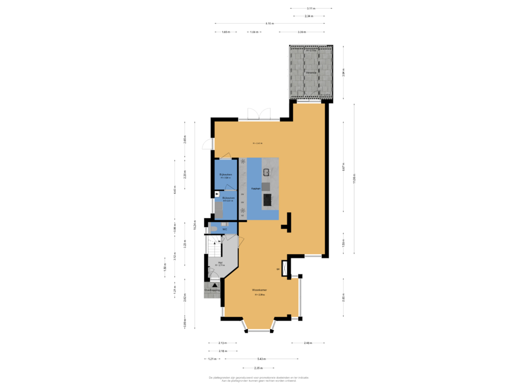 Bekijk plattegrond van Begane Grond van Morellenlaan 12