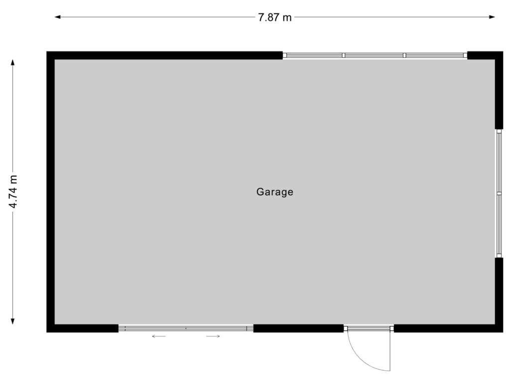 View floorplan of Garage of Coevorderstraatweg 24