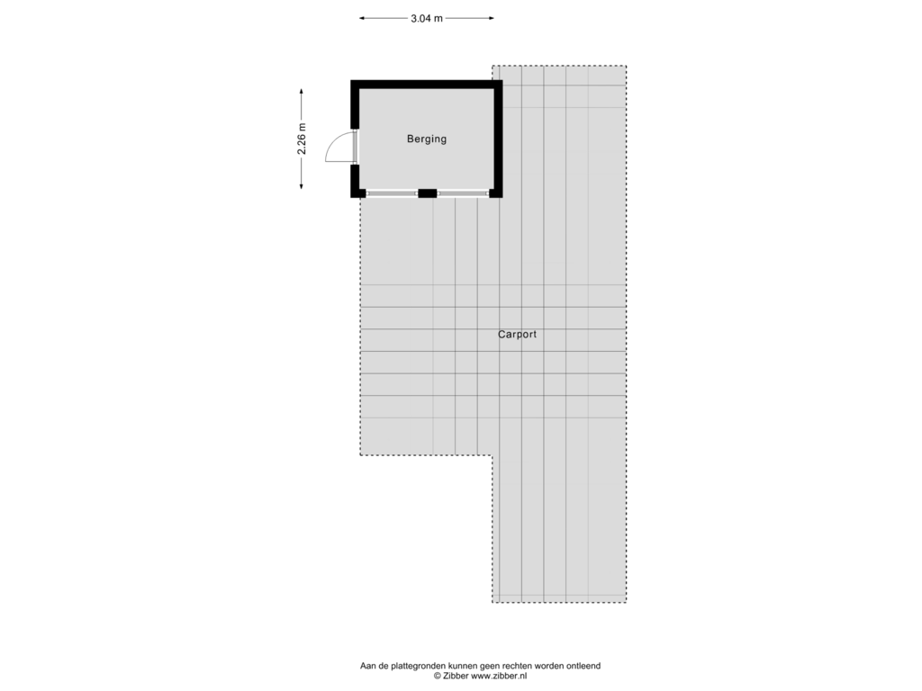 Bekijk plattegrond van Berging van Dwazziewegen 12