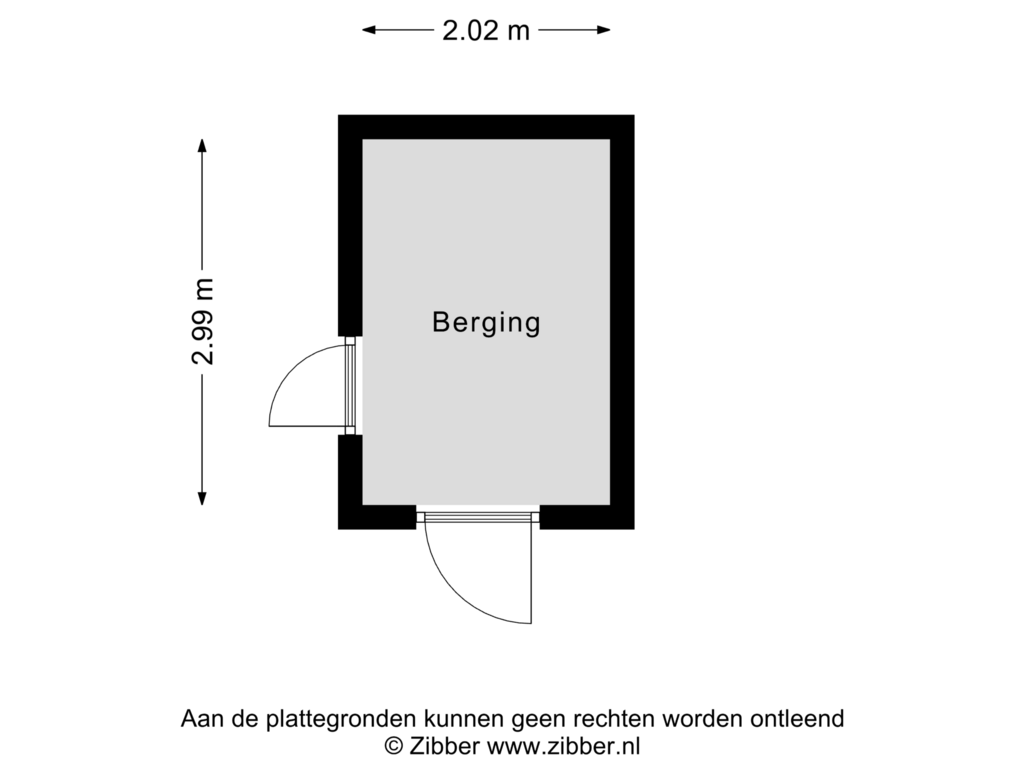 Bekijk plattegrond van Berging van Dwazziewegen 12