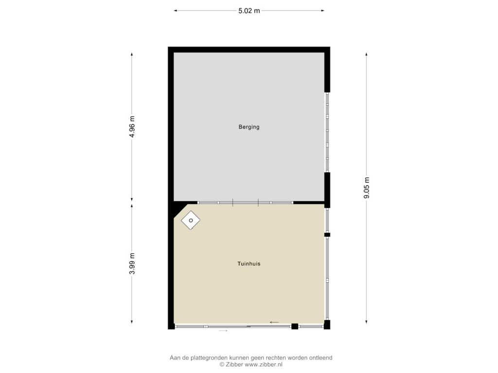 Bekijk plattegrond van Berging van Welgelegenweg 4