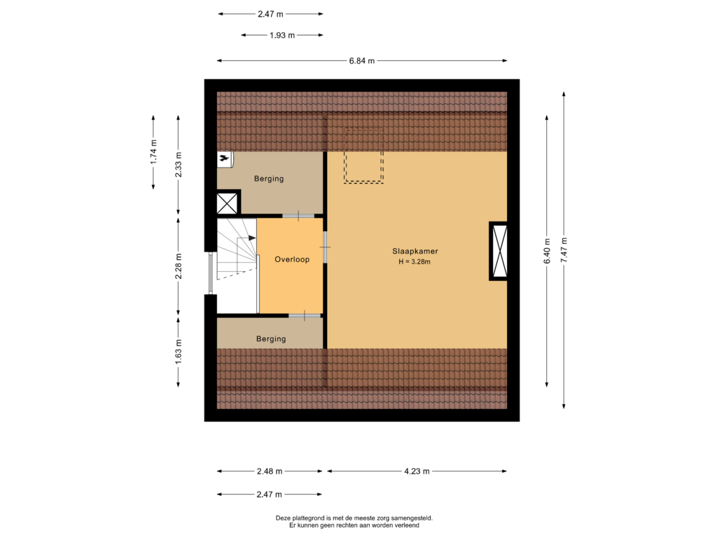 Bekijk plattegrond van Tweede verdieping van Pastoor Zijlmansstraat 9